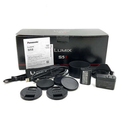 【全額返金保証】【最速発送】Panasonic デジタル一眼 LUMIX DC-S5M2W ダブルレンズキット ブラック 超美品 動作確認済