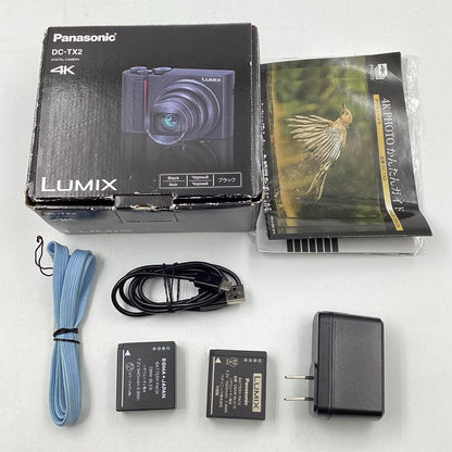 【全額返金保証】【最速発送】Panasonic コンパクトデジタルカメラ LUMIX DC-TX2 動作確認済