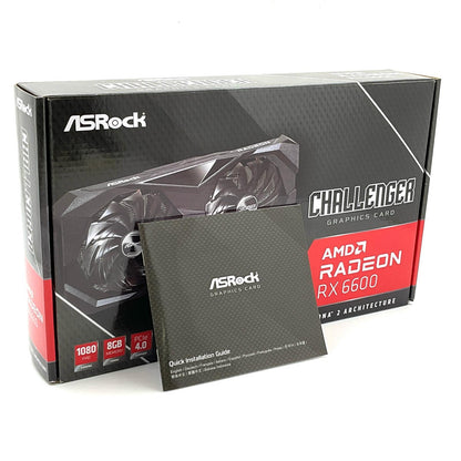 【全額返金保証】【最速発送】ASRock Radeon RX 6600 90-GA2RZZ-00UANF 動作確認済