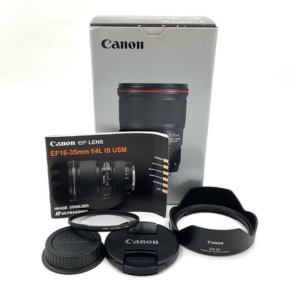 【全額返金保証】【最速発送】Canon EF16-35mm F4L IS USM 美品 動作確認済