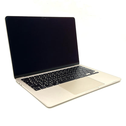【全額返金保証】【最速発送】Apple MacBook Air 13.6インチ 2022 Apple M2 8GB SSD 256GB スターライト 82% 動作確認済