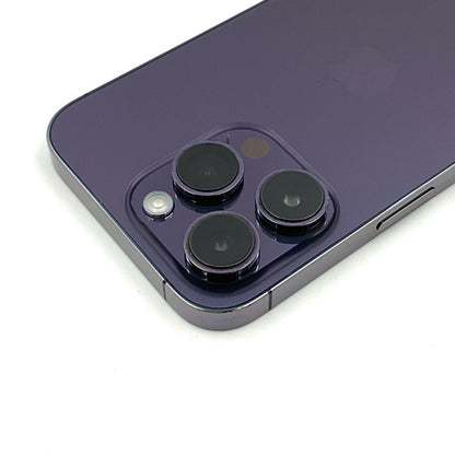 【全額返金保証】【最速発送】Apple iPhone iPhone 14 Pro 128GB ディープパープル docomo 白ロム 動作確認済 82%