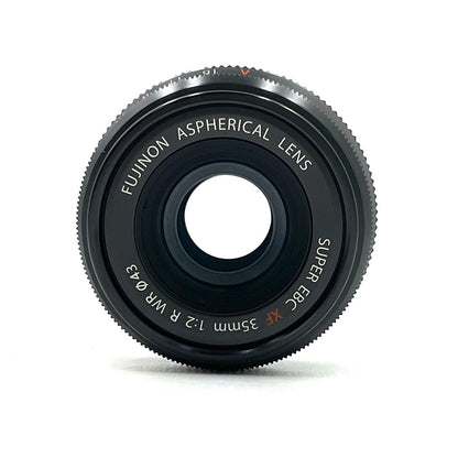 【全額返金保証】【最速発送】FUJIFILM フジノンレンズ XF35mmF2 R WR [ブラック] 美品 動作確認済
