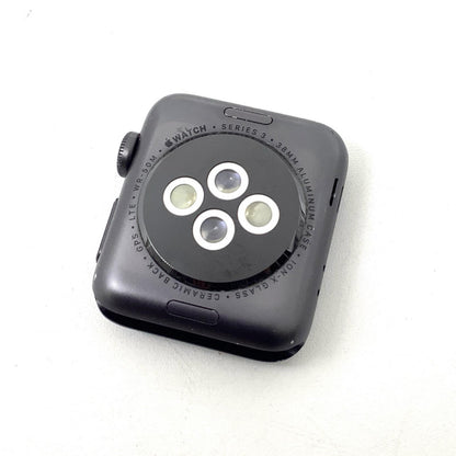 【全額返金保証】【最速発送】Apple Watch Series 3 アルミニウム 38mm GPS+Cellular 白ロム 79% 動作確認済