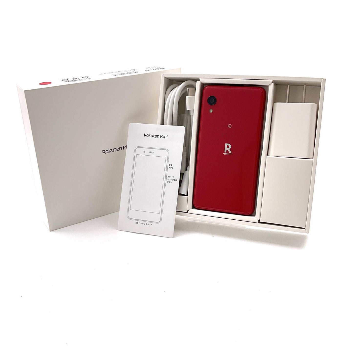 【全額返金保証】【最速発送】楽天モバイル Rakuten Mini 32GB クリムゾンレッド 楽天モバイル C330 白ロム 動作確認済