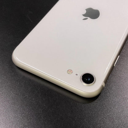 【全額返金保証】【最速発送】Apple iPhone iPhone SE（第3世代） 128GB スターライト au SIMフリー 白ロム 動作確認済 87%