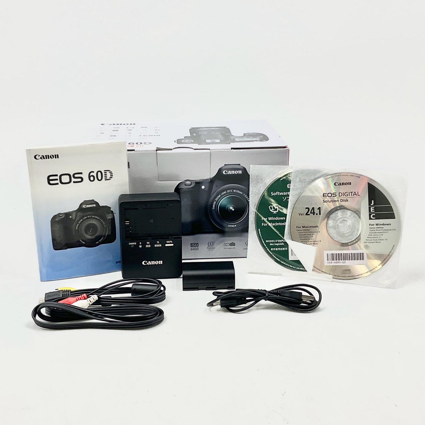 【全額返金保証】【最速発送】Canon デジタル一眼 EOS 60D ボディ ブラック 美品 動作確認済