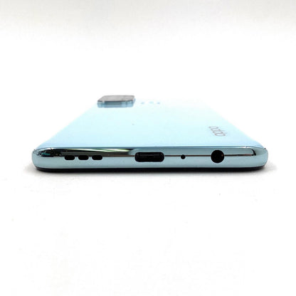 【全額返金保証】【最速発送】OPPO Reno 5A 5G 128GB アイスブルー 楽天モバイル CPH2199 白ロム 動作確認済