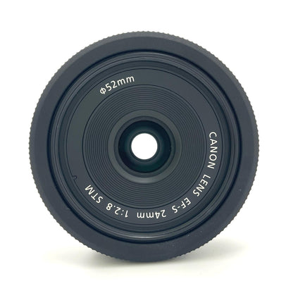 【全額返金保証】【最速発送】Canon EF-S24mm F2.8 STM 美品 動作確認済