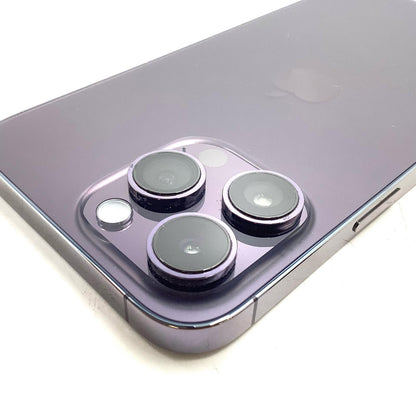 【全額返金保証】【最速発送】Apple iPhone iPhone 14 Pro Max 256GB ディープパープル docomo SIMフリー 白ロム 動作確認済 84%