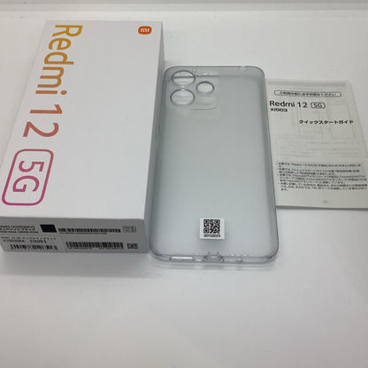 【全額返金保証】【最速発送】Xiaomi Redmi 12 5G 128GB ミッドナイトブラック UQmobile XIG03 白ロム 超美品 動作確認済