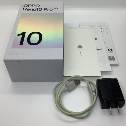 【全額返金保証】【最速発送】OPPO Reno 10 Pro 5G 256GB パープル Softbank A302OP 白ロム 動作確認済