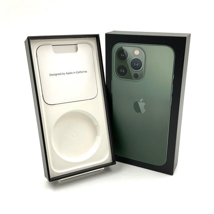 【全額返金保証】【最速発送】Apple iPhone iPhone 13 Pro 128GB アルパイングリーン SIMフリー 白ロム 美品 動作確認済 85%
