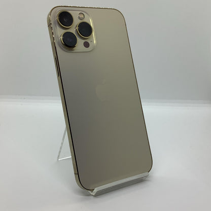 【全額返金保証】【最速発送】Apple iPhone iPhone 13 Pro Max 128GB ゴールド au 白ロム 動作確認済 84%