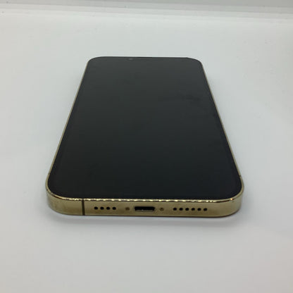 【全額返金保証】【最速発送】Apple iPhone iPhone 13 Pro Max 128GB ゴールド au 白ロム 動作確認済 84%