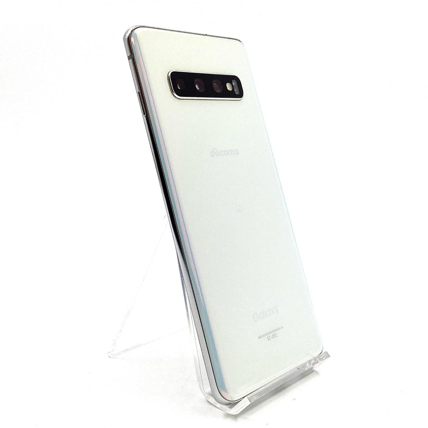 【全額返金保証】【最速発送】SAMSUNG Galaxy S10 128GB Prism White docomo SIMフリー SC-03L 白ロム 動作確認済