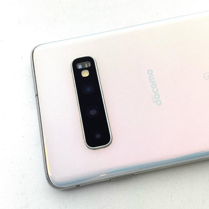 【全額返金保証】【最速発送】SAMSUNG Galaxy S10 128GB Prism White docomo SIMフリー SC-03L 白ロム 動作確認済