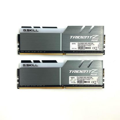 【全額返金保証】【最速発送】G.Skill メモリ F4-3200C16D-16GTZR 8GBX2枚組 F4-3200C16D-16GTZR 美品 動作確認済