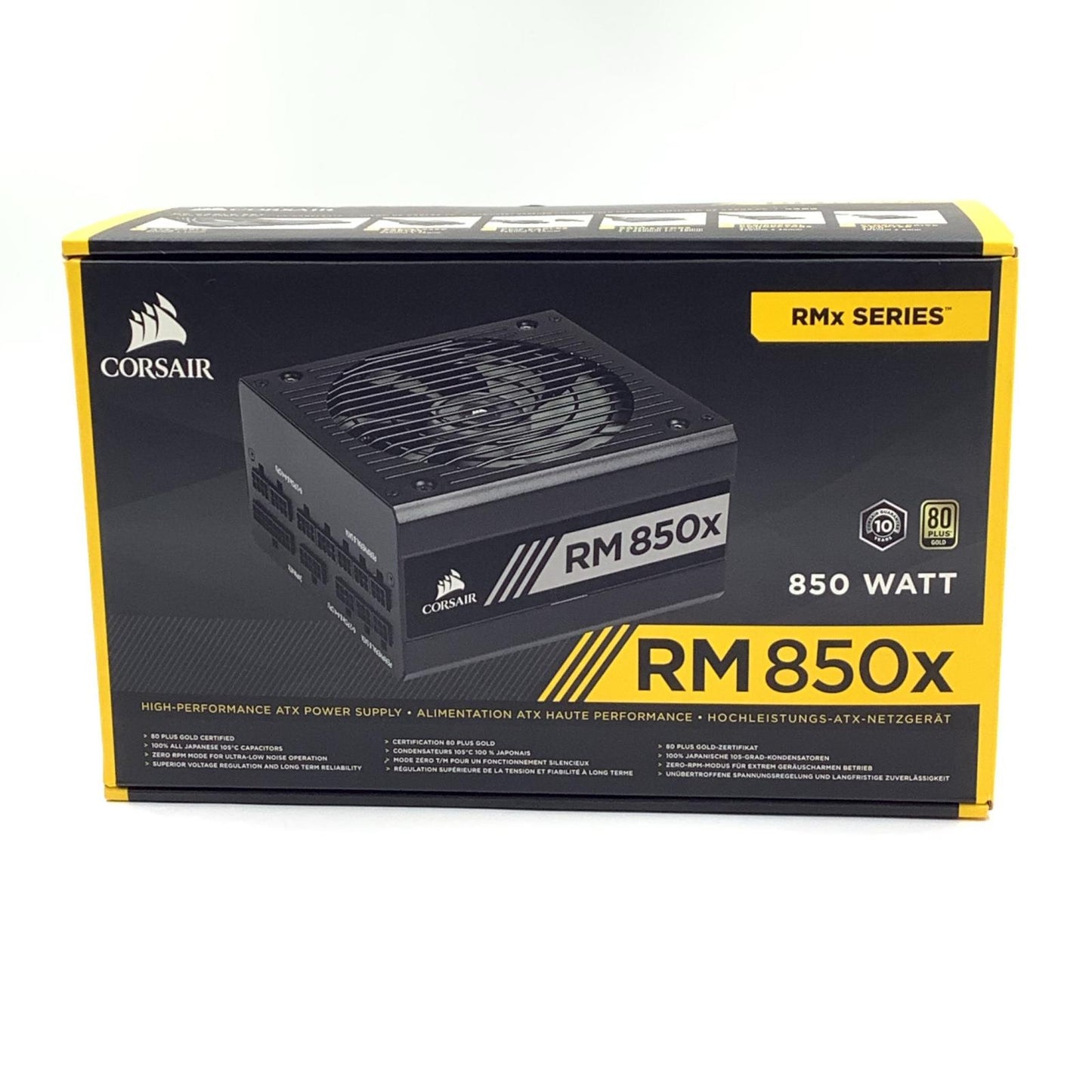 【全額返金保証】【最速発送】Corsair 電源ユニット 容量850W、70.8Aの出力に対応したATX電源ユニット RM850x CP-9020180-JP 美品 動作確認済