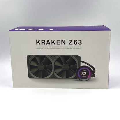 【全額返金保証】【最速発送】NZXT CPUクーラー 水冷CPUクーラー KRAKEN Z63 RL-KRZ63-01 動作確認済