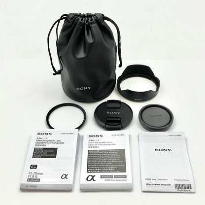 【全額返金保証】【最速発送】Sony FE 20mm F1.8 G SEL20F18G 超美品 動作確認済