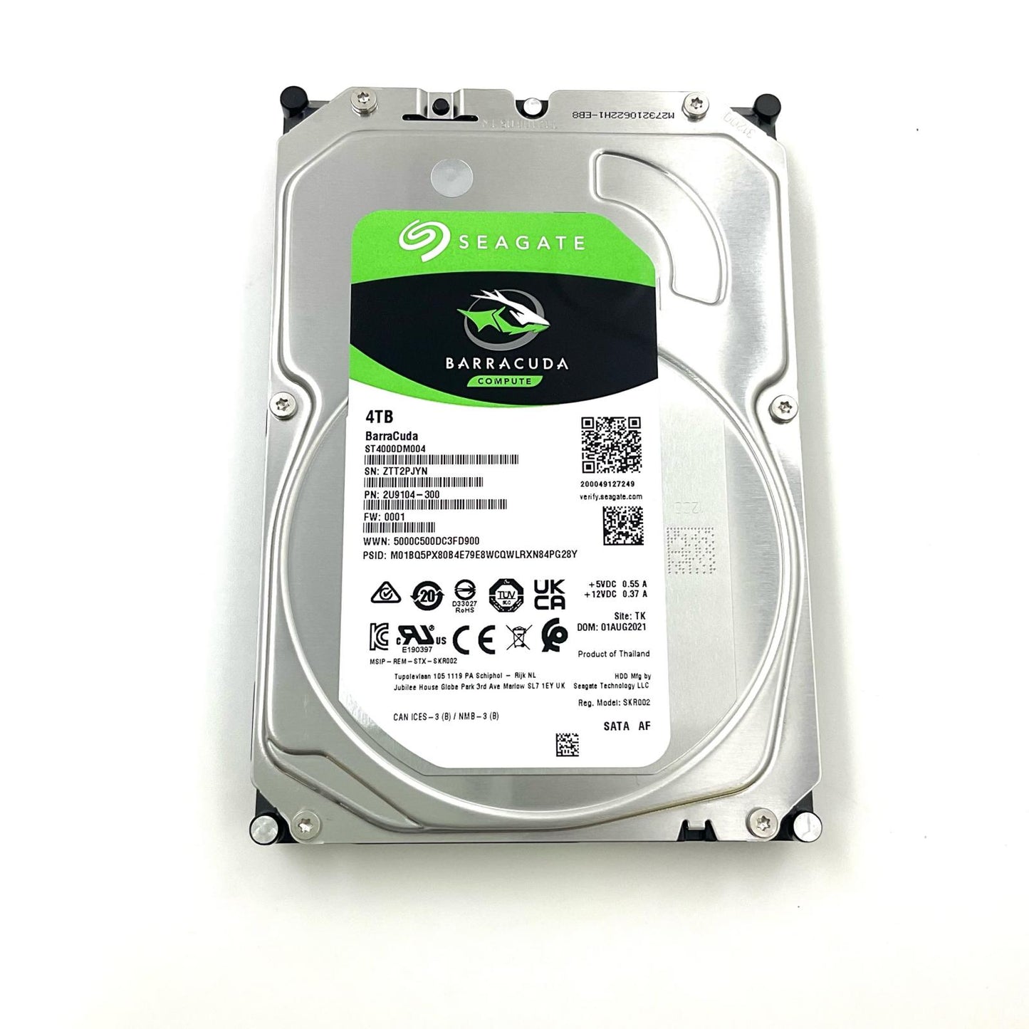 【全額返金保証】【最速発送】SEAGATE 4TB 3.5インチ HDD ST4000DM004  動作確認済