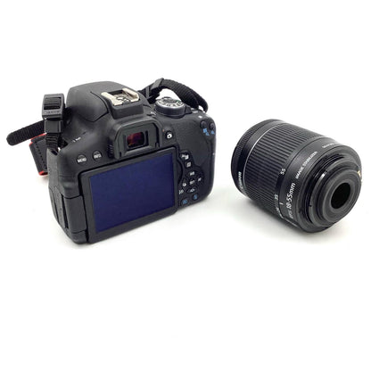 【全額返金保証】【最速発送】Canon デジタル一眼 EOS Kiss X8i EF-S18-55 IS STM レンズキット ブラック 美品 動作確認済