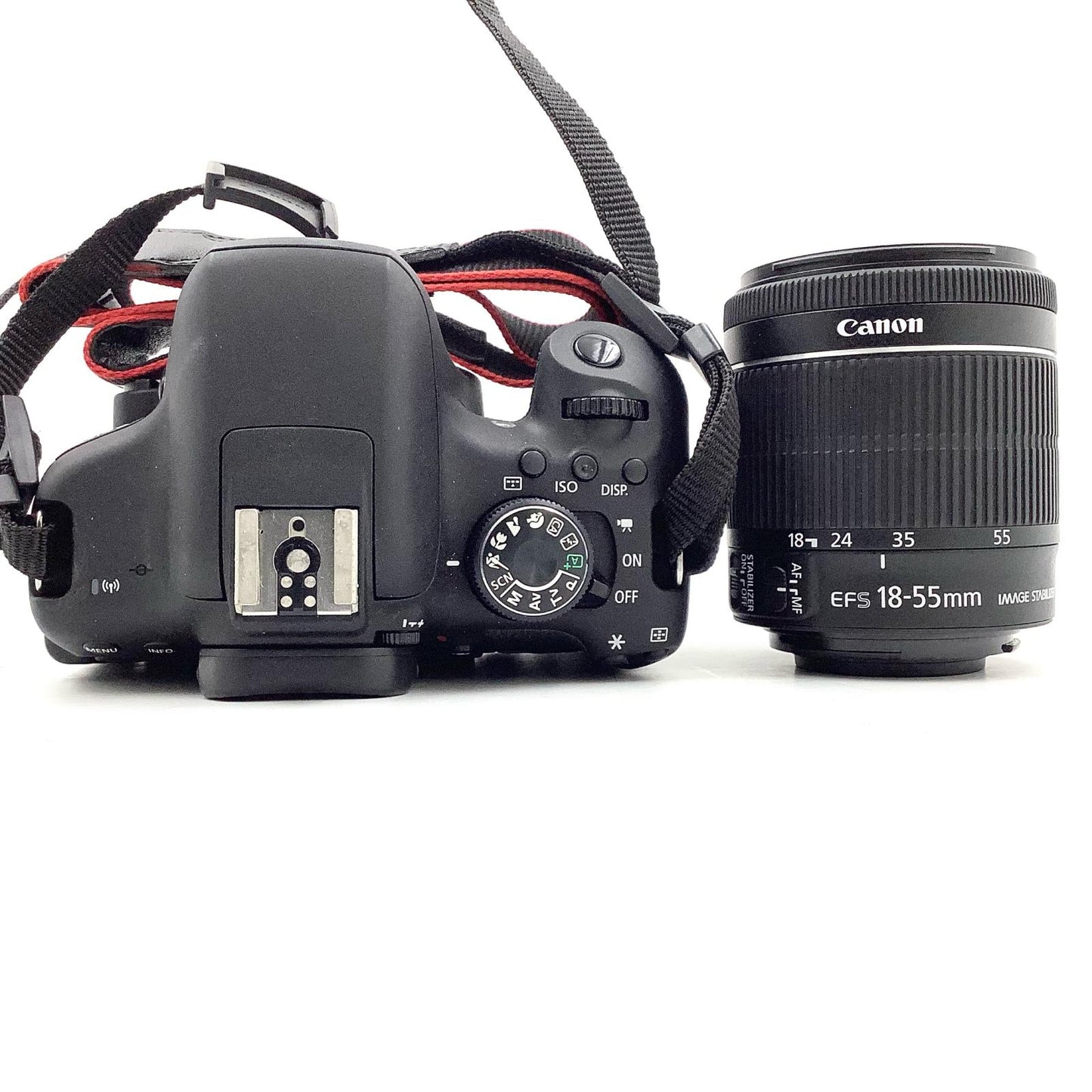 【全額返金保証】【最速発送】Canon デジタル一眼 EOS Kiss X8i EF-S18-55 IS STM レンズキット ブラック 美品 動作確認済