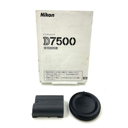 【全額返金保証】【最速発送】Nikon デジタル一眼 D7500 ボディ ブラック 美品 動作確認済