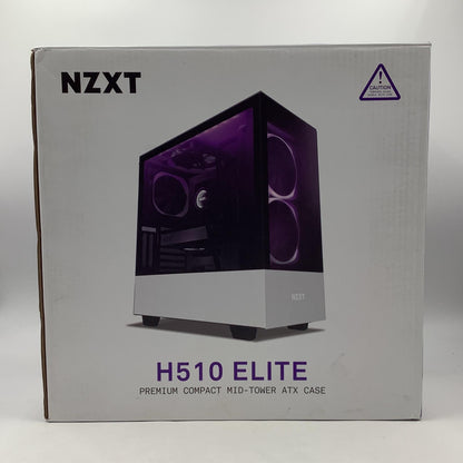 【全額返金保証】【最速発送】NZXT ケース ATX対応のコンパクトミドルタワーPCケース NZXT H510 ELITE 動作確認済