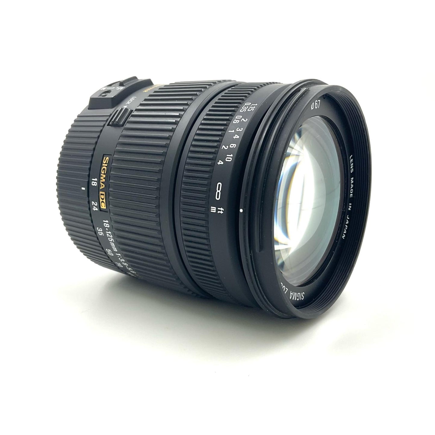 【全額返金保証】【最速発送】SIGMA 18-125mm F3.8-5.6 DC OS HSM (キヤノン用) 動作確認済