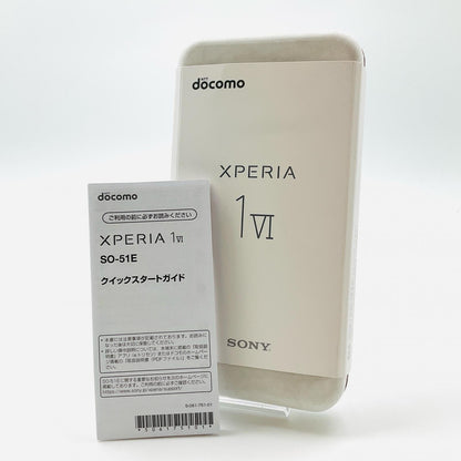 【全額返金保証】【最速発送】Sony Xperia 1 VI  256GB ブラック docomo SO-51E 白ロム 動作確認済