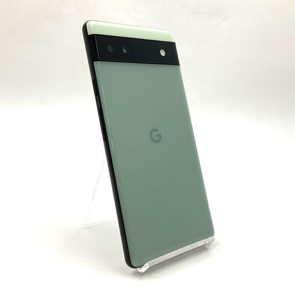 【全額返金保証】【最速発送】Google Pixel 6a 128GB Sage au SIMフリー GB17L 白ロム 動作確認済