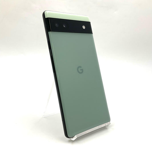 【全額返金保証】【最速発送】Google Pixel 6a 128GB Sage au SIMフリー GB17L 白ロム 動作確認済