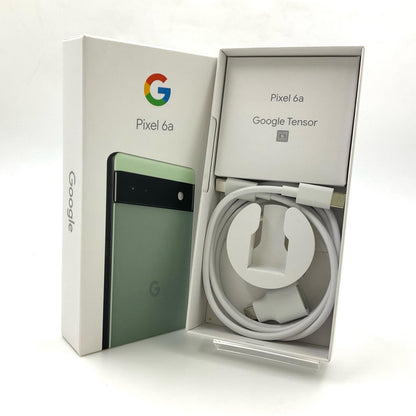 【全額返金保証】【最速発送】Google Pixel 6a 128GB Sage au SIMフリー GB17L 白ロム 動作確認済