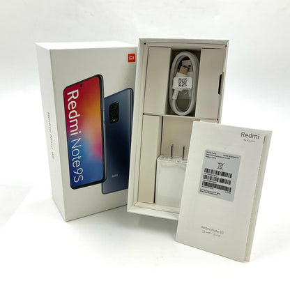【全額返金保証】【最速発送】Xiaomi Redmi Note 9S 64GB Interstellar Grey SIMフリー M2003J6A1R 動作確認済