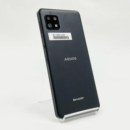 【最速発送】SHARP AQUOS sense6 64GB ブラック 楽天モバイル SIMフリー SH-RM19 白ロム【難有】
