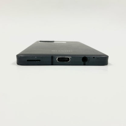 【最速発送】SHARP AQUOS sense6 64GB ブラック 楽天モバイル SIMフリー SH-RM19 白ロム【難有】