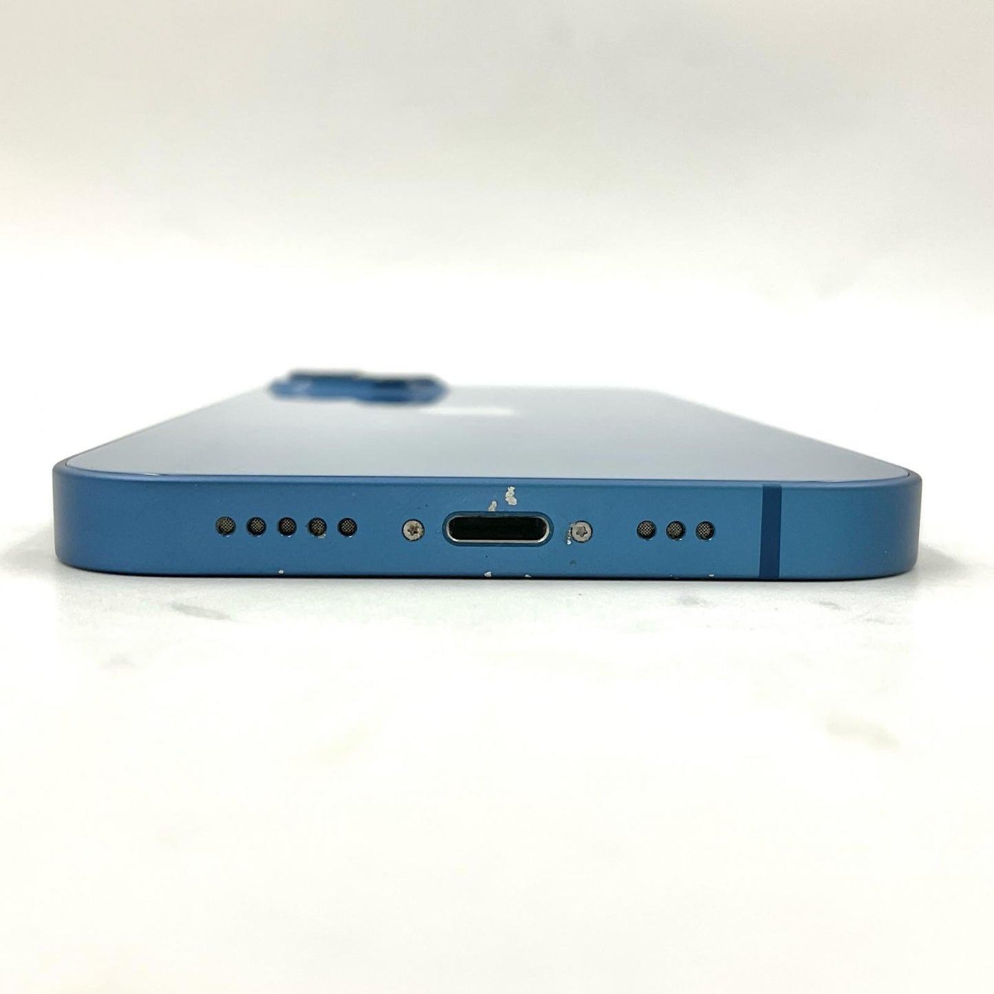 【全額返金保証】【最速発送】Apple iPhone iPhone 13 128GB ブルー docomo SIMフリー 白ロム 動作確認済 86%