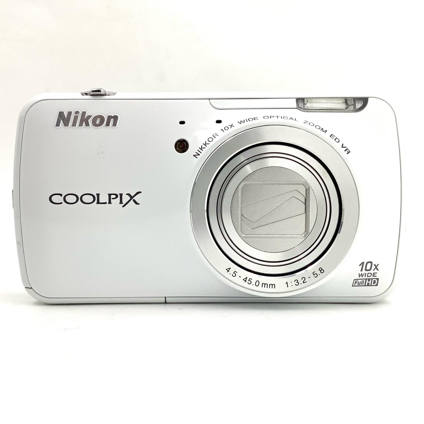 【全額返金保証】【最速発送】Nikon コンパクトデジタルカメラ COOLPIX S800c ホワイト 動作確認済