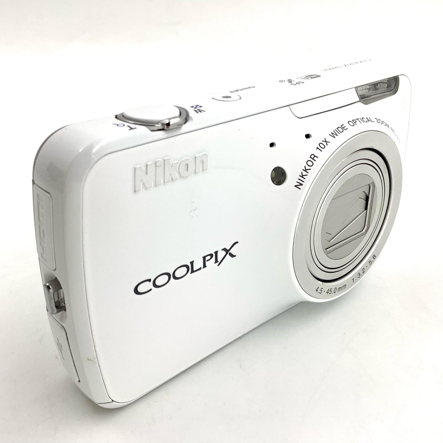 【全額返金保証】【最速発送】Nikon コンパクトデジタルカメラ COOLPIX S800c ホワイト 動作確認済