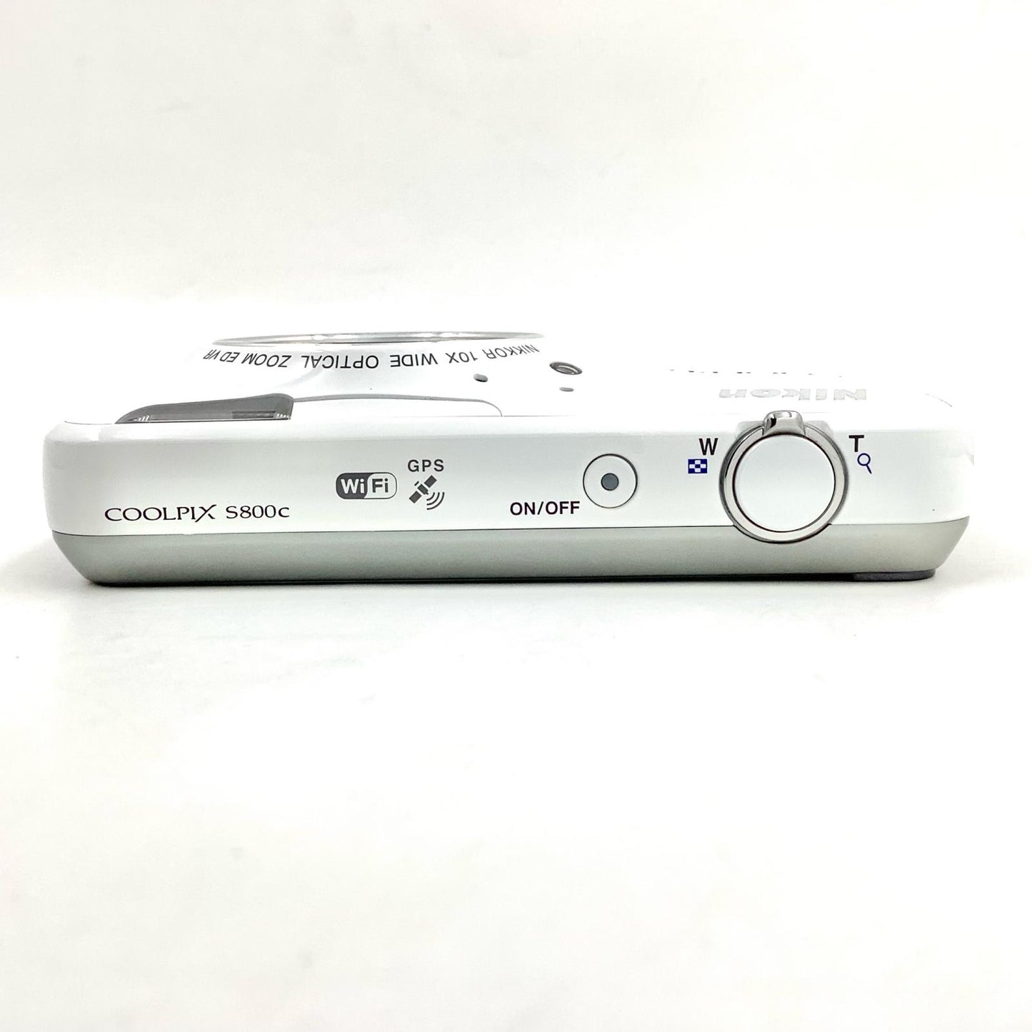 【全額返金保証】【最速発送】Nikon コンパクトデジタルカメラ COOLPIX S800c ホワイト 動作確認済