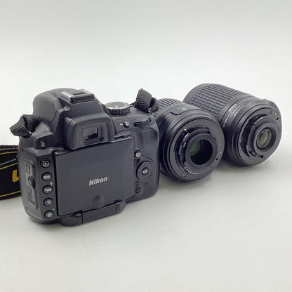 【全額返金保証】【最速発送】Nikon デジタル一眼 D5000 ダブルズームキット ブラック 動作確認済