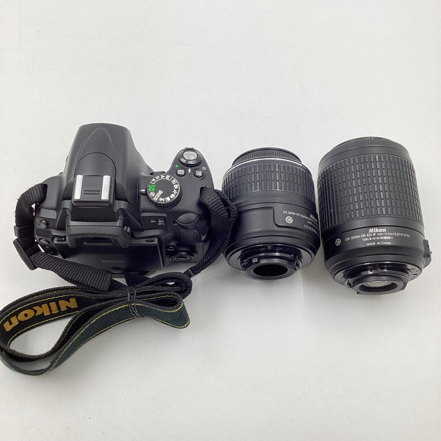 【全額返金保証】【最速発送】Nikon デジタル一眼 D5000 ダブルズームキット ブラック 動作確認済