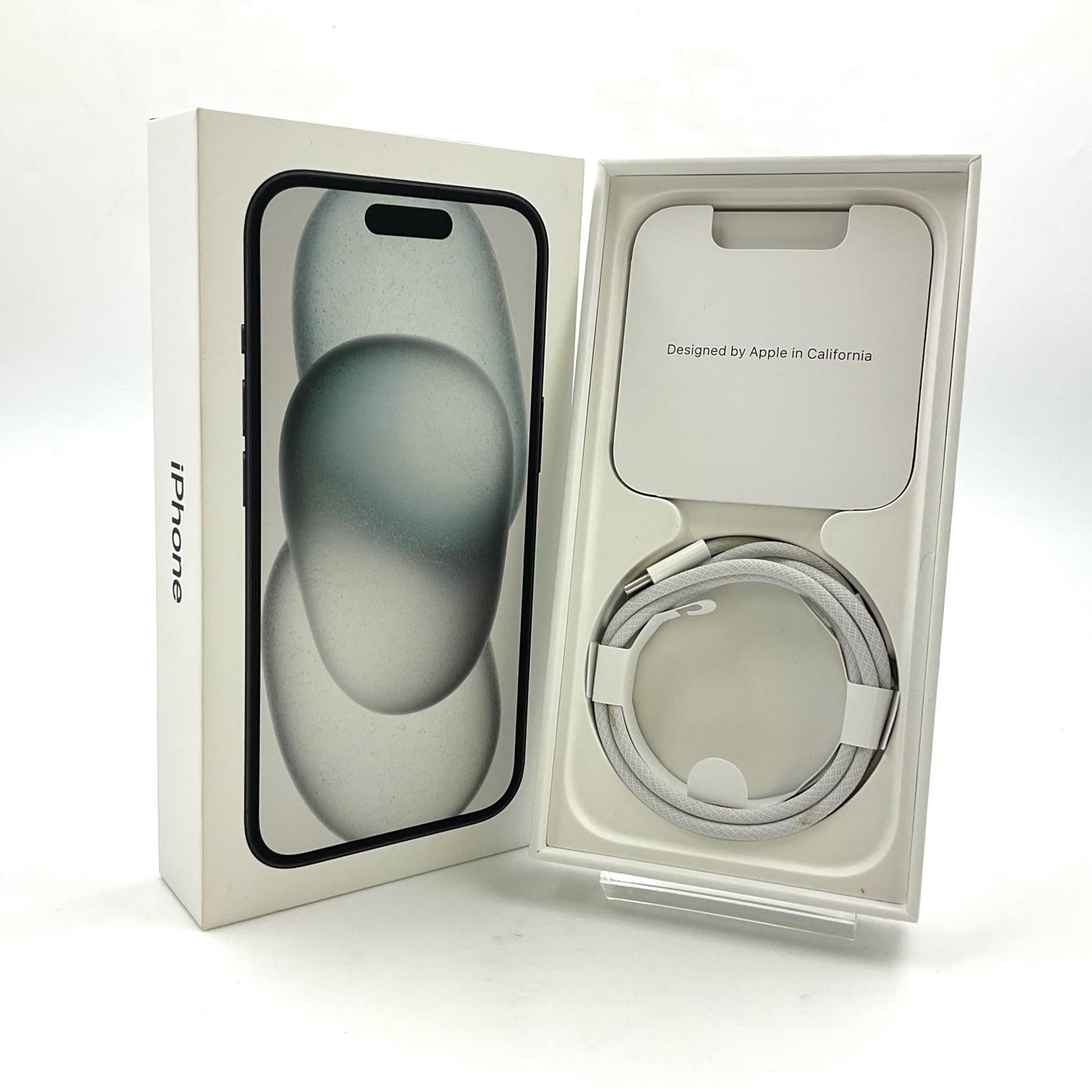 【全額返金保証】【最速発送】Apple iPhone iPhone 15 256GB ブラック au 白ロム 動作確認済 95%
