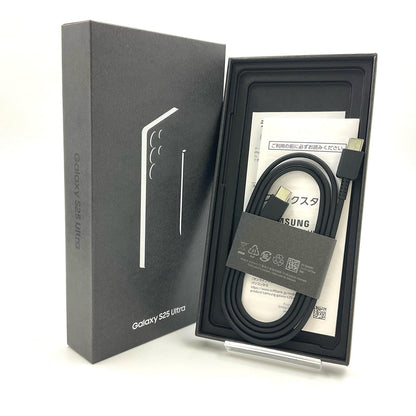 【全額返金保証】【最速発送】SAMSUNG Galaxy S25 Ultra 256GB Titanium Black Softbank SIMフリー SM-S938Z 超美品 動作確認済