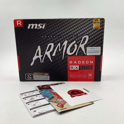 【全額返金保証】【最速発送】MSI グラフィックボード AMD Radeon RX 570 Radeon RX 570 ARMOR 8G J  動作確認済
