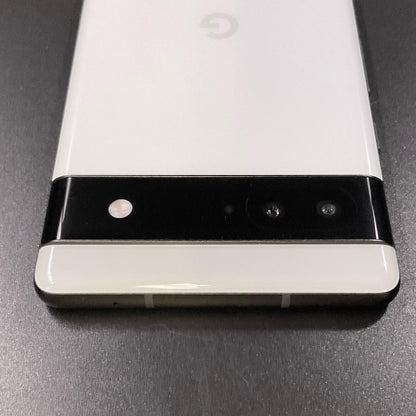 【全額返金保証】【最速発送】Google Pixel 6a 128GB Chalk au GB17L 白ロム 動作確認済
