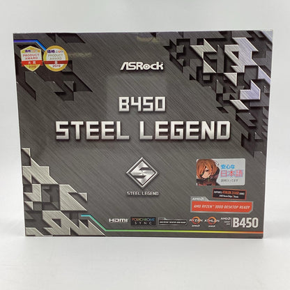 【全額返金保証】【最速発送】ASRock マザーボード B450 STEEL LEGEND 動作確認済