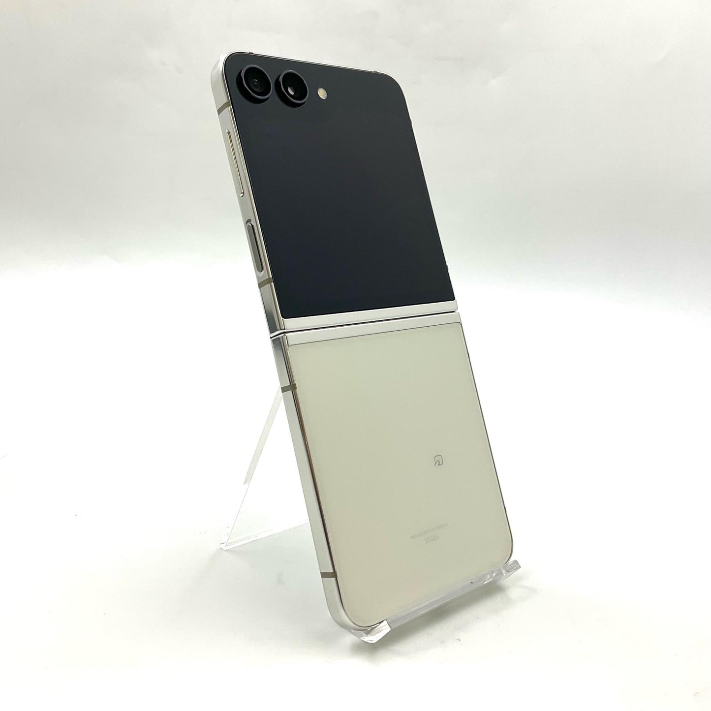 【全額返金保証】【最速発送】SAMSUNG Galaxy Z Flip5 256GB Cream au SIMフリー SCG23 動作確認済